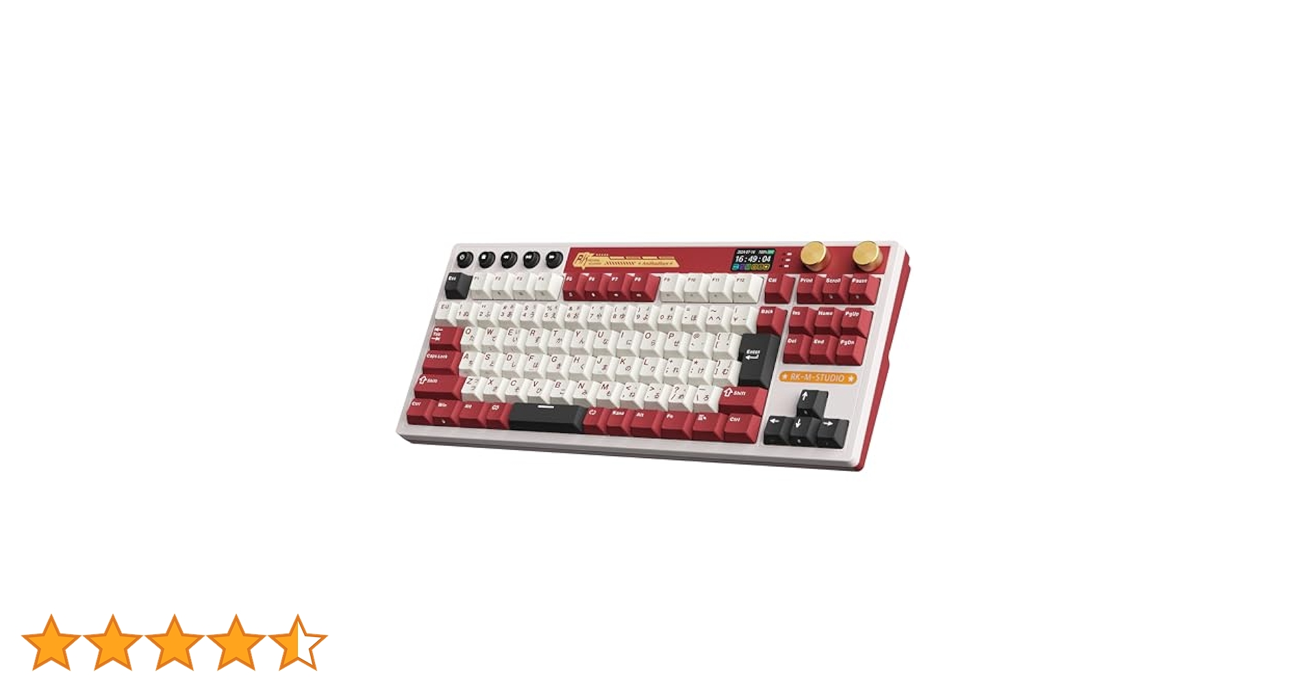 RK  KLUDGE M87 ワイヤレスゲーミングキーボード RK ROYAL KLUDGE M87 80% TKL Gasket Mount Wireless Gaming